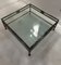 Mesa de centro de hierro, latón y vidrio de Atelier Iron Paris, 1988, Imagen 6