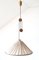 Counterweight Pendant Lamp Jo-Jo Zug Mod. 2505 in Brass & Wild Silk, by Josef Frank for J.T. Kalmar, 1950s 1