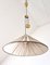 Counterweight Pendant Lamp Jo-Jo Zug Mod. 2505 in Brass & Wild Silk, by Josef Frank for J.T. Kalmar, 1950s 3