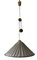 Counterweight Pendant Lamp Jo-Jo Zug Mod. 2505 in Brass & Wild Silk, by Josef Frank for J.T. Kalmar, 1950s 5