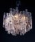 Chandelier in Frosted Murano Glass and Nickel by J. T. Kalmar for Kalmar, Austria, 1960s 7