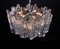Chandelier in Frosted Murano Glass and Nickel by J. T. Kalmar for Kalmar, Austria, 1960s 3