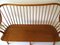 Scandinavian Bench with Curved Backrest and Struts, 1950s, Image 10