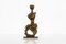 Aristide Patsoglou, Abstract Greek Sculpture Figure with Golden-Brown Patina, 1980s, Bronze 1