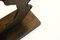 Aristide Patsoglou, Abstract Greek Sculpture Figure with Golden-Brown Patina, 1980s, Bronze 7