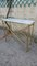 Lionhead Console Table in White Marble and Brass, Image 3