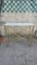 Lionhead Console Table in White Marble and Brass, Image 1