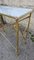 Lionhead Console Table in White Marble and Brass, Image 5
