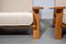 Set of Armchairs in Oak and Lama Wool, 1975 5