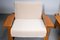 Set of Armchairs in Oak and Lama Wool, 1975 6