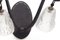 French Wrought Iron Sconces with Molded Glass Shades by Maison Degué, Set of 2 8