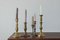 Vintage Brass Candlesticks, 1960s, Set of 5 3