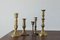 Vintage Brass Candlesticks, 1960s, Set of 5 1