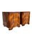 Bauhaus Art Deco Nightstands in Walnut Root Veneer and Conical Columns, 1930s, Set of 2 9
