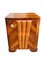 Bauhaus Art Deco Nightstands in Walnut Root Veneer and Conical Columns, 1930s, Set of 2 4