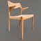 No. 55 Armchair in Oak and Paper Cord by Niels Otto Møller for J.L. Møllers, 1950s 14