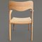 Butaca No. 55 de roble y cordón de papel de Niels Otto Møller para JL Møllers, años 50, Imagen 5