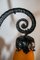 Wrought Iron Pate de Verre Lamp from Muller Freres Luneville, France, 1930s, Image 7