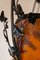 Wrought Iron Pate de Verre Lamp from Muller Freres Luneville, France, 1930s, Image 8