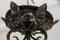 Wrought Iron Pate de Verre Lamp from Muller Freres Luneville, France, 1930s, Image 5