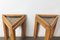 Mid-Century Rattan Couchtische, 2er Set 11