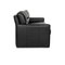 Leather Three-Seater Black Sofa from Brühl 8