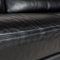 Leather Three-Seater Black Sofa from Brühl 3