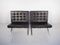 Fauteuis Vintage en Cuir Noir par Ludwig Mies van der Rohe, Set de 2 2