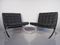 Schwarze Vintage Ledersessel von Ludwig Mies van der Rohe, 2er Set 8