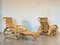 Set of Bamboo Lounge Chairs, 1980s 5