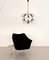 Lustre Mid-Century en Laiton et Verre Opalin de Stilnovo, Italie, 1950s 4