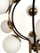 Mid-Century Italian Brass and Opaline Glass Chandelier from Stilnovo, 1950s 6