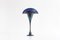 Iridescent Blue Art Glass Vase attributed to Charles Lotton 1
