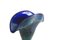 Iridescent Blue Art Glass Vase attributed to Charles Lotton 6
