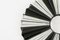 Black and White Round Relief Wall Mirror by Olivier de Schrijver, 2010s 4