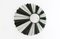 Black and White Round Relief Wall Mirror by Olivier de Schrijver, 2010s 1