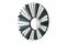 Black and White Round Relief Wall Mirror by Olivier de Schrijver, 2010s 3