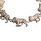 Vintage Silver Bracelet with Lions, 1970s 2