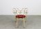 Ram Armchair in Iron and Red Velvet by Andrè Dubreuil for Ceccotti, 1990s 9
