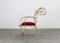 Ram Armchair in Iron and Red Velvet by Andrè Dubreuil for Ceccotti, 1990s 4