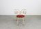 Ram Armchair in Iron and Red Velvet by Andrè Dubreuil for Ceccotti, 1990s 10