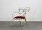Ram Armchair in Iron and Red Velvet by Andrè Dubreuil for Ceccotti, 1990s 6