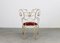 Ram Armchair in Iron and Red Velvet by Andrè Dubreuil for Ceccotti, 1990s 7