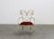 Ram Armchair in Iron and Red Velvet by Andrè Dubreuil for Ceccotti, 1990s 2