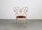 Ram Armchair in Iron and Red Velvet by Andrè Dubreuil for Ceccotti, 1990s 8