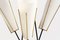 20th Century Scandinavian Danish Suspension Lamp in Opaline and Black & Gold Metal, 1960s, Image 3