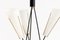 20th Century Scandinavian Danish Suspension Lamp in Opaline and Black & Gold Metal, 1960s, Image 4