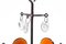 Hand-Forged Chandelier for 6 Candles with Hanging Glass Medallions in Iron and Glass by Erik Höglund for Boda Smide, Sweden, 1965, Image 2
