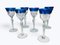Crystal Champagne Glasses from Val Saint Lambert, Set of 6 3