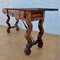 Spanish Console Table with Two Carved Drawers and Iron Stretcher, 1890s 7